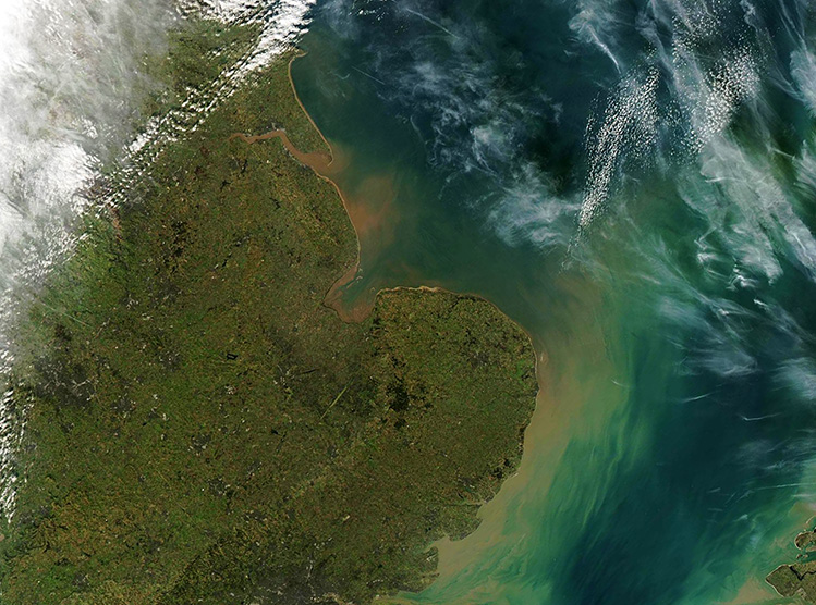 Sediment off Southeast England