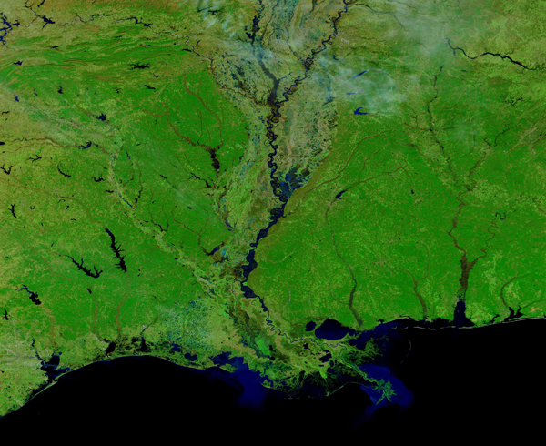 Flooding in Louisiana and Mississippi
