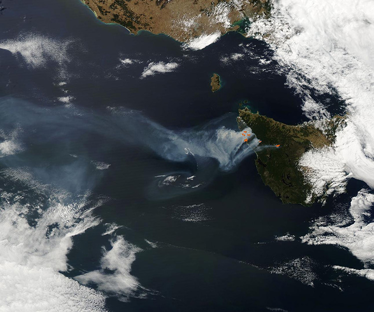 Wildfires in Tasmania