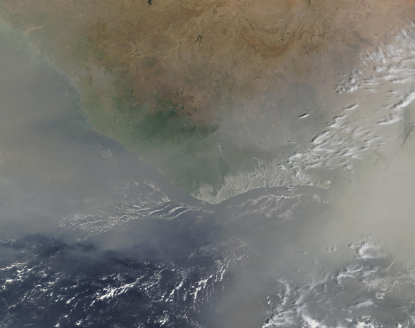 Massive Dust Storm off Africa