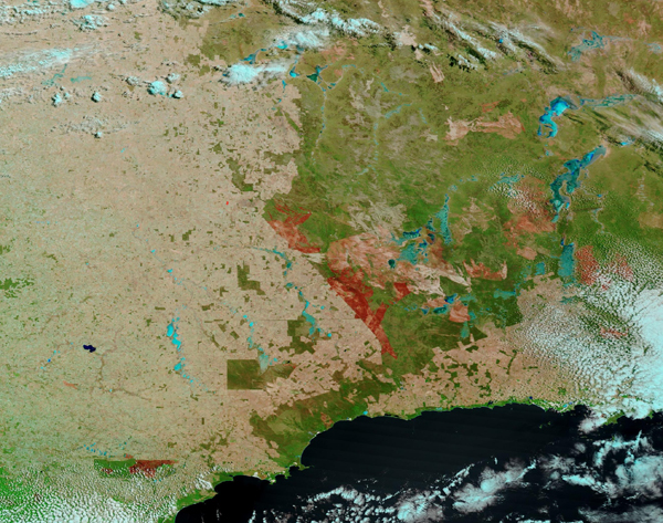 Burned Area in Western Australia
