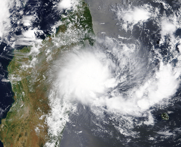 Tropical Cyclone Dennis over Madagascar