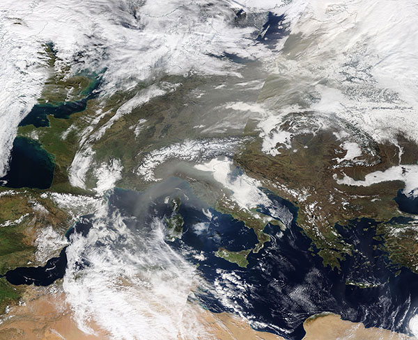 Dust over Europe