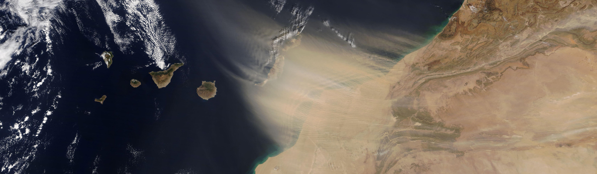 Dust Storm Over Canary Islands