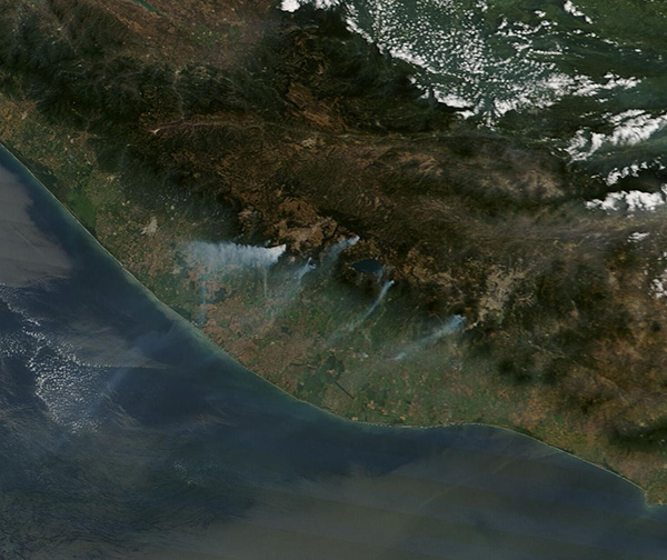 Fires in Guatemala