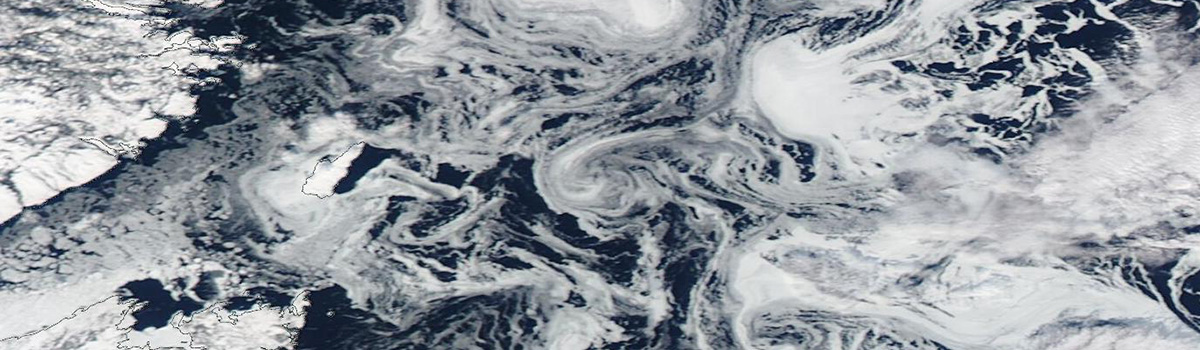 Ice Swirls in the Labrador Sea