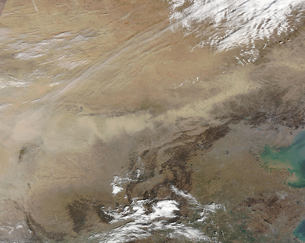 Dust in Mongolia and China