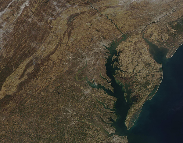 Late winter look at the Mid-Atlantic United States