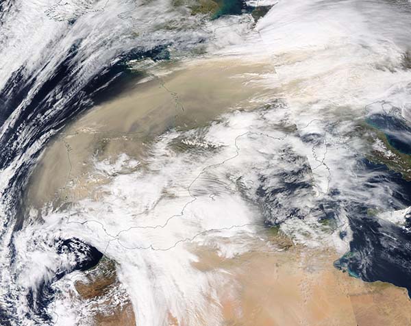 Dust over Europe