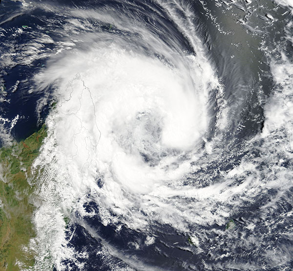 Tropical Storm Eliakim over Madagascar