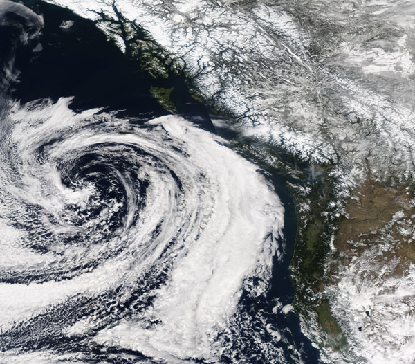 Low Pressure System off North America