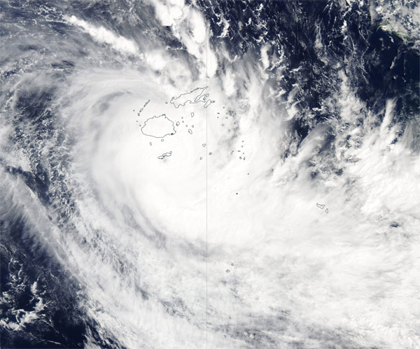 Tropical Cyclone Harold over Fiji