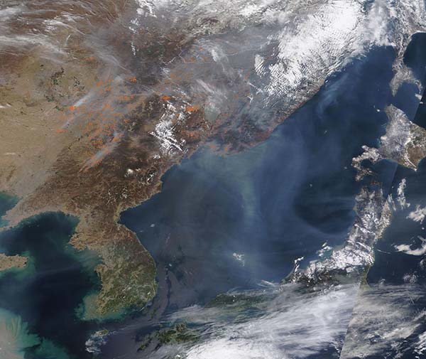 Smoke and Fire in Eastern Asia