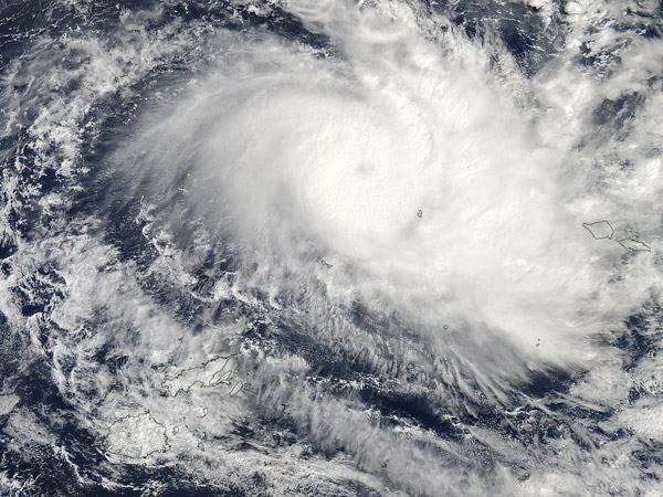 Tropical Cyclone Amos (20P) in the South Pacific Ocean