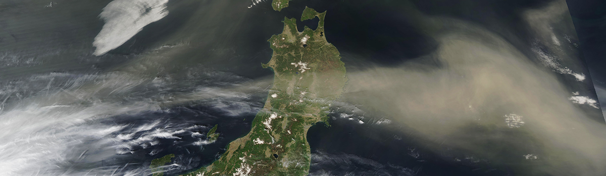 Dust over Japan