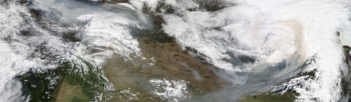 Smoke from Canadian Wildfires Across North America