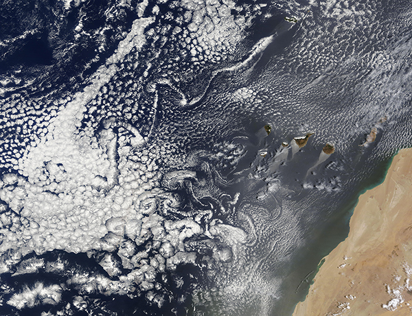 Clouds off West Africa