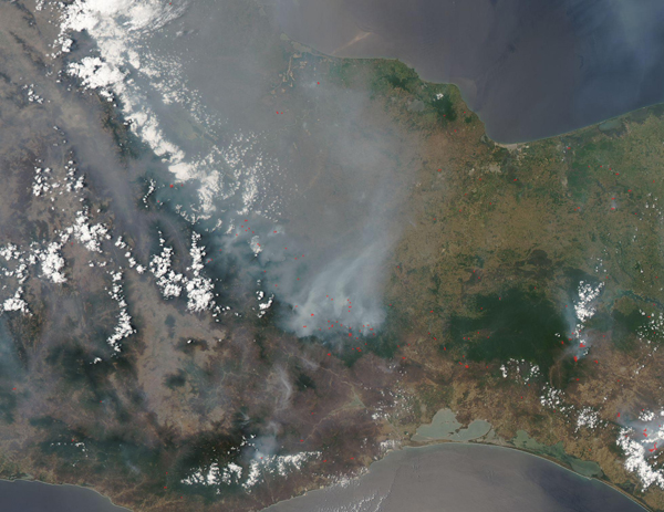 Fires in Mexico