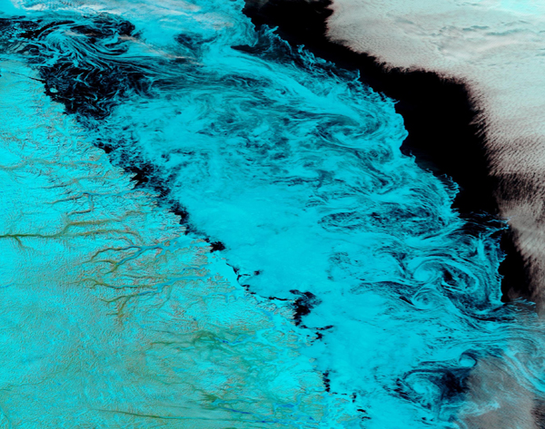 Ice Swirls in Labrador Sea