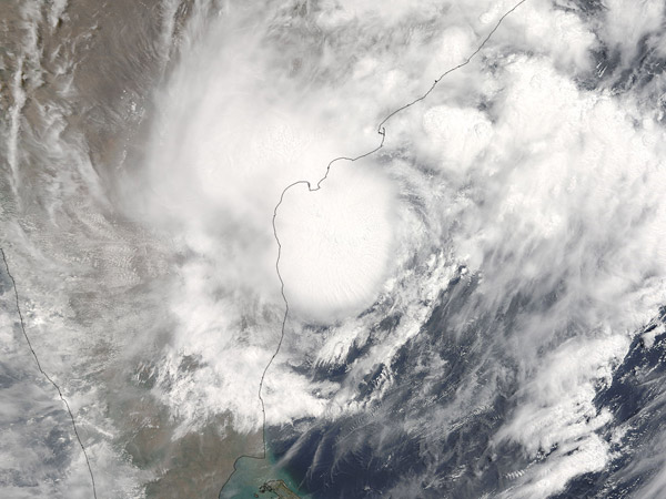Tropical Cyclone One (01B) over India