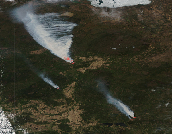 Wildfires burning in Alberta, Canada