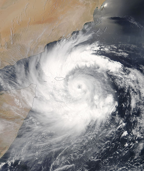 Tropical Cyclone Mekunu (02A) off the Horn of Africa