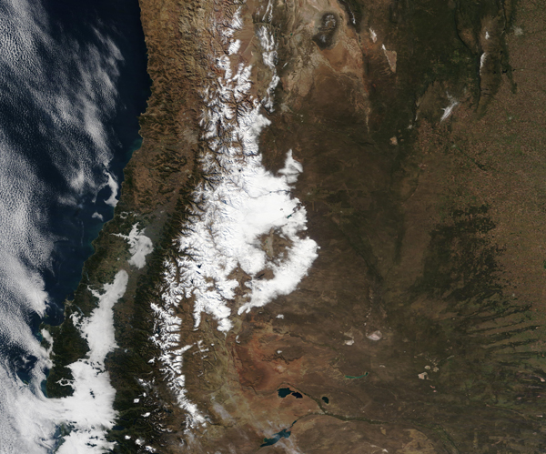 Snow in the Andes