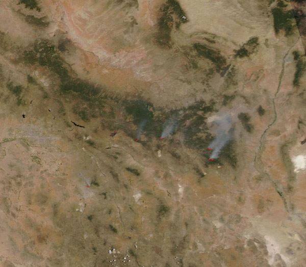 Fires in the Southwestern United States