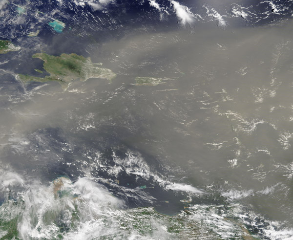 Saharan Dust over the Caribbean