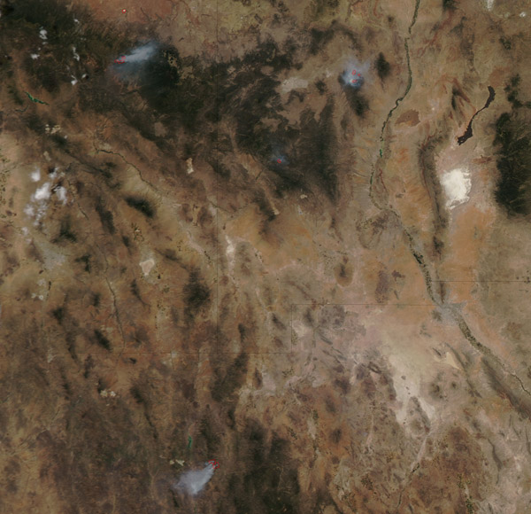 Fires in New Mexico, Arizona, and northern Mexico