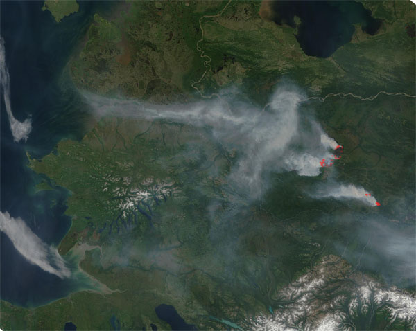 Fires burning in Alaska
