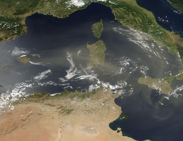 Saharan Dust over the Mediterranean