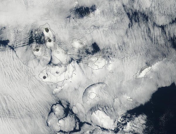 Clouds over the Galapagos