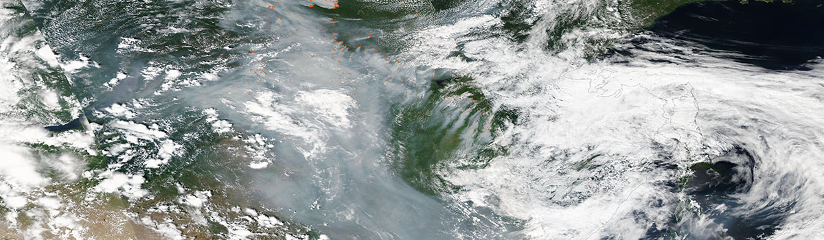Widespread Smoke across Far Eastern Russia