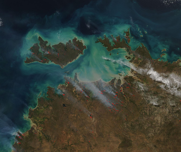 Fires in Northwest Australia