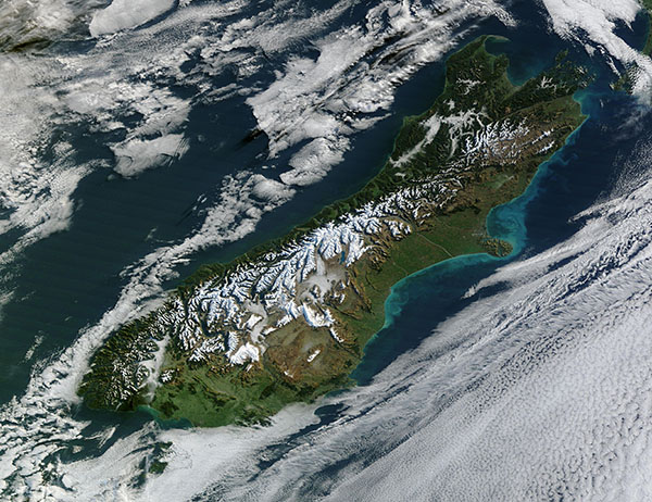 Snow in the Southern Alps