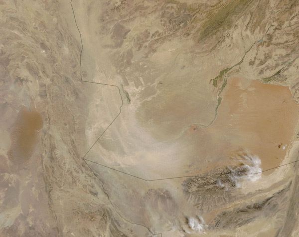 Dust storm in Afghanistan