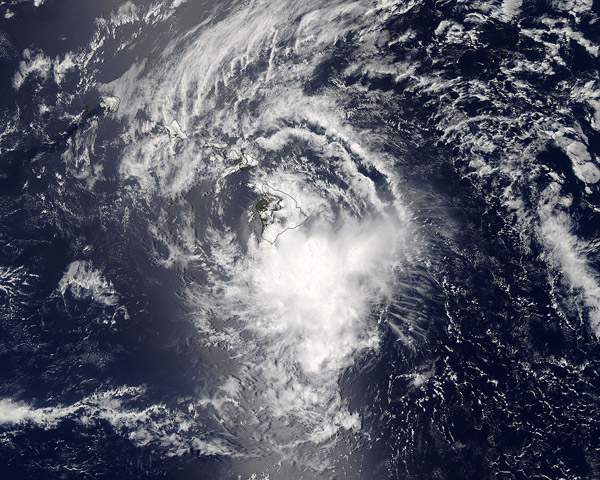 Tropical Storm Darby (05E) over the Hawaiian Islands