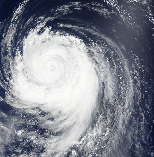 Typhoon Atsani (17W) in the Pacific Ocean