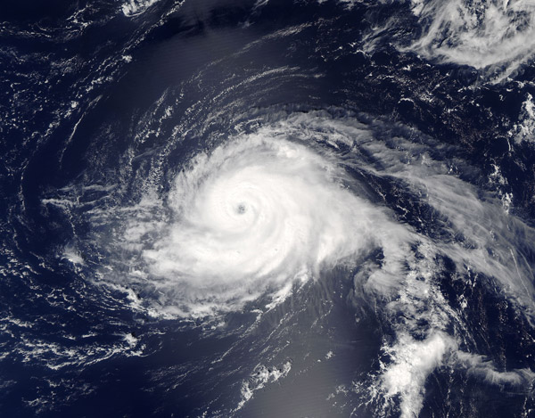Hurricane Gaston (07L) in the central Atlantic Ocean