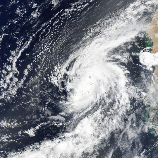 Hurricane Fred (06L) over the Cape Verde Islands