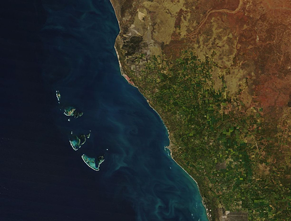 Western Australia, including Pink Lake and Houtman Abrolhos Islands