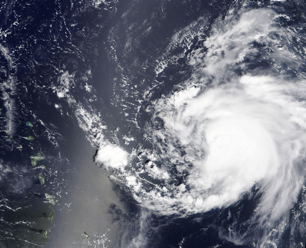 Tropical Storm Jerry off Leeward Islands