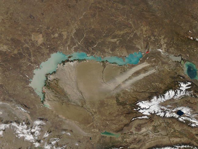 Fires near Lake Balkhash