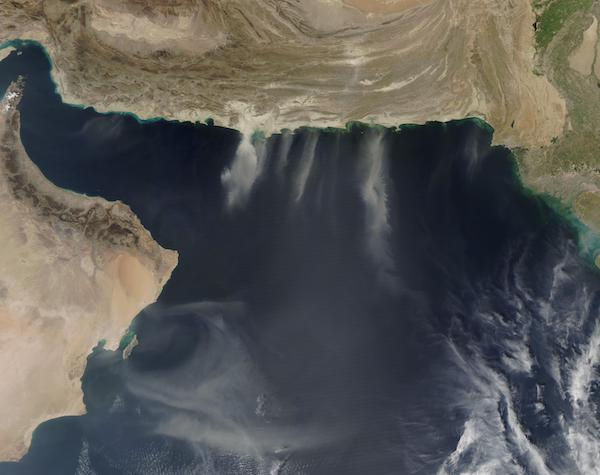 Dust over Arabian Sea