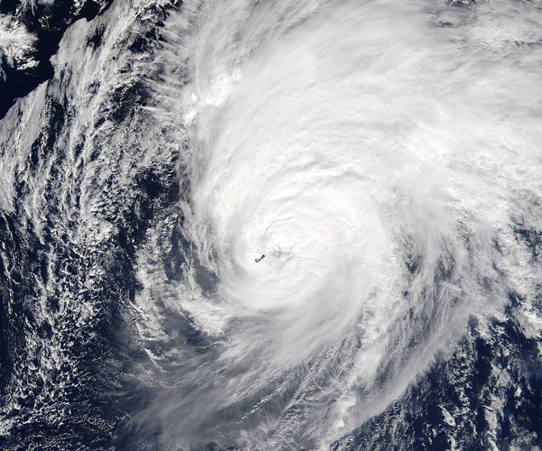 Hurricane Nicole (15L) over Bermuda