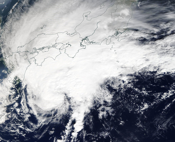 Tropical Cyclone Neoguri over Japan