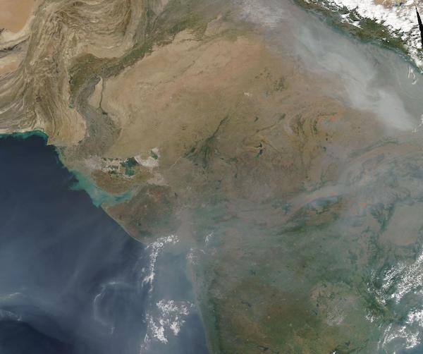 Fires in India and N. Pakistan