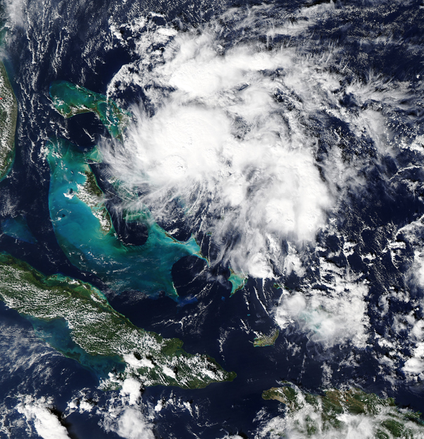 Tropical Storm Kate (12L) over the Bahamas