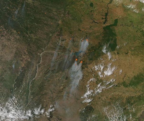 Fires in Paraguay & Argentina